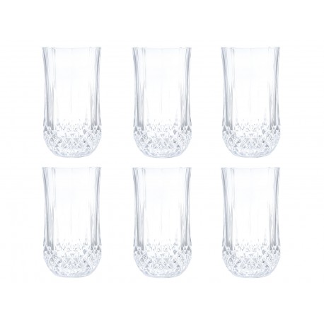 C D' Arq Juego de Vasos High Ball Longchamp Transparente - Envío Gratuito