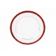 Noritake Plato Trinche Marble Blanco Rojo - Envío Gratuito