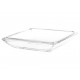 Walter Glass Plato de Servicio Square Glatt Transparente - Envío Gratuito