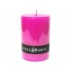 Cirio redondo Candle Basics rosa - Envío Gratuito