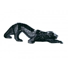 Lalique Escultura Motivo Pantera Zeila Negro - Envío Gratuito