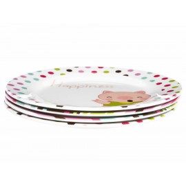 Crown Baccara Juego de 4 Platos para Ensalada Baby Pig - Envío Gratuito