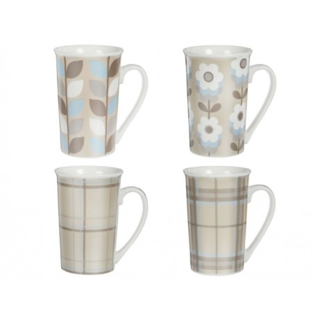 Haus Set de 4 Tazas Grandes Liebe Beige - Envío Gratuito