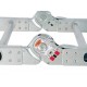 Multiescalera telescópica Werner M1A  6 12BMX plata - Envío Gratuito