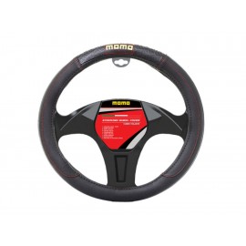 Momo Cubre Volante MMPSW04BR Negro con Rojo - Envío Gratuito