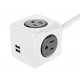 Multicontacto PowerCube Mar Am 4400 USEUPC blanco - Envío Gratuito