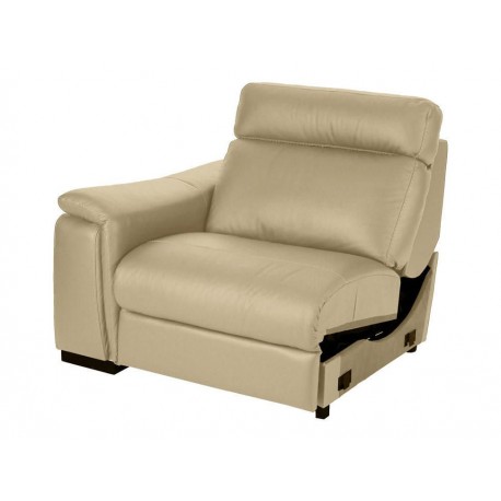 Reclinable brazo izquierdo Zarkin Moretti 2 crema - Envío Gratuito