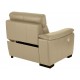 Reclinable brazo izquierdo Zarkin Moretti 2 crema - Envío Gratuito