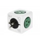 Adaptador PowerCube Allocacoc 4100GN USORPC verde - Envío Gratuito