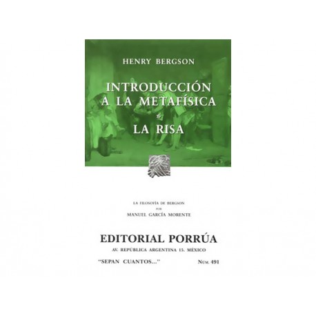 Introducción A la Metafísica - Envío Gratuito