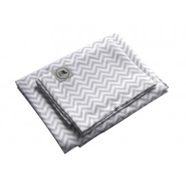 Nap Sábanas Zig Zag 95 X 140 Gris - Envío Gratuito