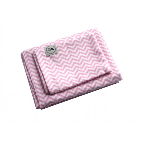 Nap Sábanas Zig Zag 95 X 140 Rosa - Envío Gratuito