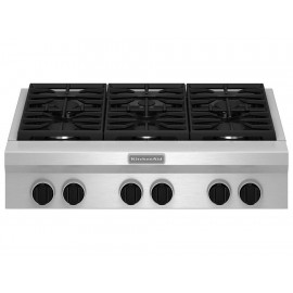 Parrilla de gas KitchenAid 36 pulgadas acero KGCU467VSS - Envío Gratuito