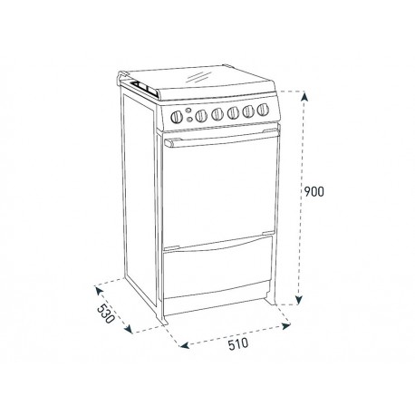 Teka FS5654GX TMX50INOX Estufa   Campana 50 cm Acero Inoxidable - Envío Gratuito