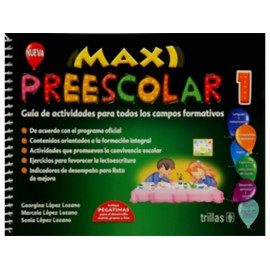 Maxi Preescolar 1 Guía de Actividades para Todos los Campos Formativos - Envío Gratuito