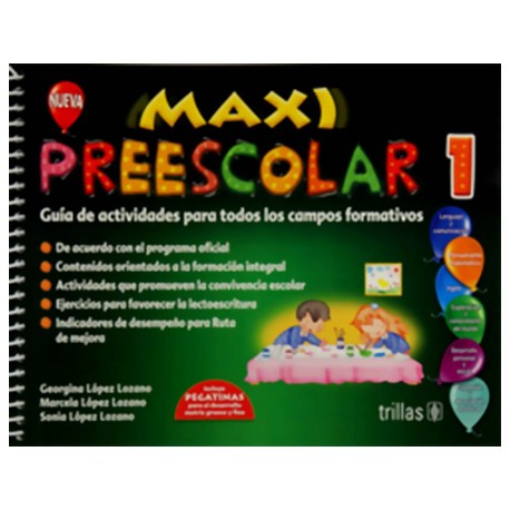 Maxi Preescolar 1 Guía de Actividades para Todos los Campos Formativos - Envío Gratuito