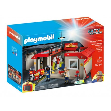 Playmobil Estación de Bomberos Portátil - Envío Gratuito