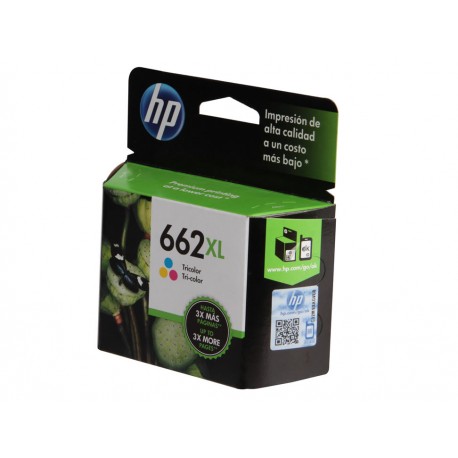 Cartucho HP Tinta 662XL Tricolor - Envío Gratuito