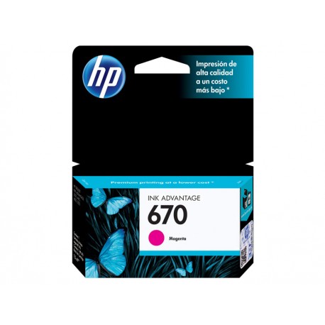 Cartucho HP Tinta 670 Magenta - Envío Gratuito