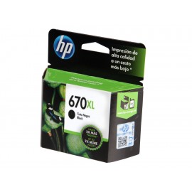 Cartucho HP Tinta 670XL Negro - Envío Gratuito