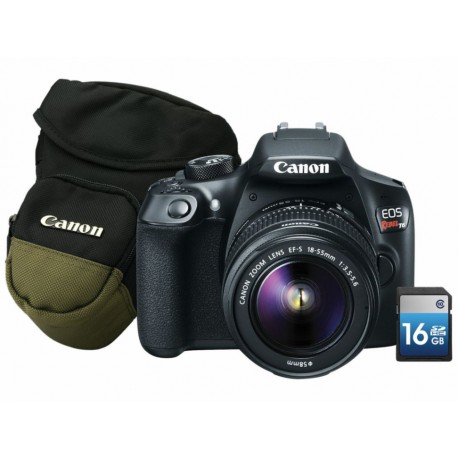 Kit Canon EOS Rebel T6 18-55mm Zoom pack SD - Envío Gratuito
