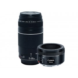 Canon EF75-300MM Ef50MM1.8 Kit 2 Lentes - Envío Gratuito