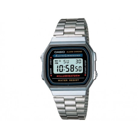 Casio Classic A168WA-1VT Reloj Unisex Color Plata - Envío Gratuito