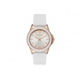 Skechers Stripe Texture Silicone SR6087 Reloj para Dama Color Blanco - Envío Gratuito