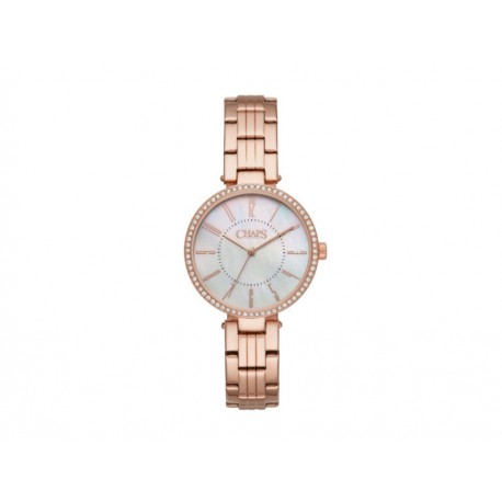 Chaps Haddon CHP3051 Reloj para Dama Color Oro Rosado - Envío Gratuito