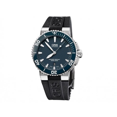 Reloj unisex Oris Aquis 733 7653 4155 RS negro - Envío Gratuito