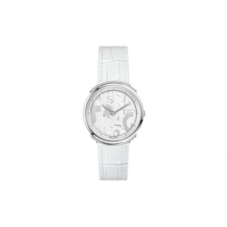 Reloj para dama Salvatore Ferragamo Logomania LOGOMANIA01 blanco - Envío Gratuito