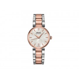 Mido Baroncelli M0222072203110 Reloj para Dama Color Acero/Oro Rosa - Envío Gratuito