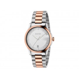 Gucci G-Timeless YA126447 Reloj Fino para Dama Color Acero/Oro Rosado - Envío Gratuito