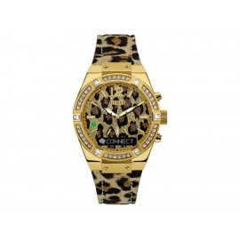 Guess Connect Smartwatch Reloj para Dama Piel Animal Print - Envío Gratuito