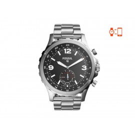 Smartwatch para caballero Fossil Q Nate FTW1123 plateado - Envío Gratuito