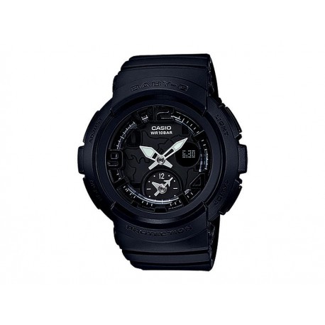 Casio Traveler BGA-190-1BCR Reloj para Dama Color Negro - Envío Gratuito