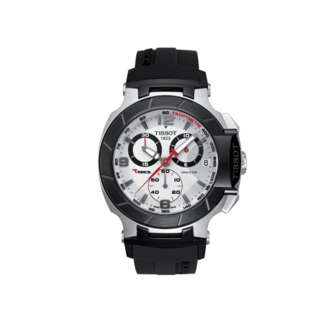 Tissot T-Race T0484172703700 Reloj para Caballero Color Negro - Envío Gratuito