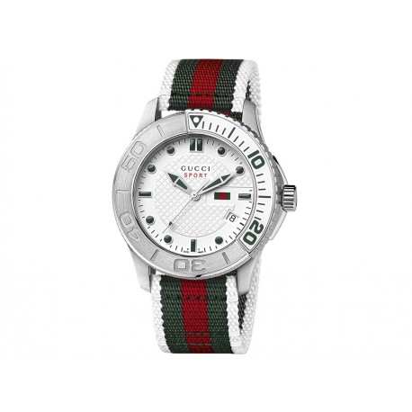 Gucci YA126231 Reloj para Caballero Color Blanco - Envío Gratuito