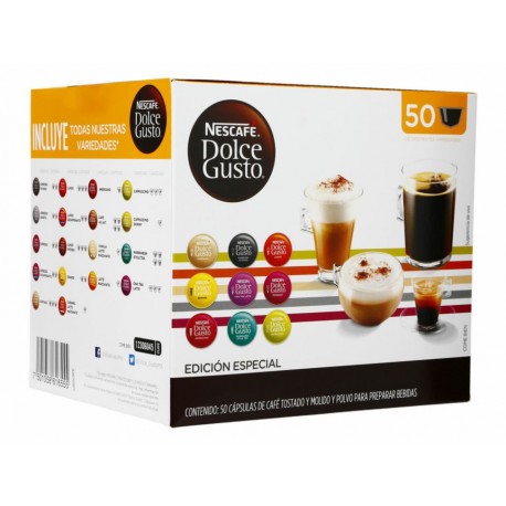 Dolce Gusto Nescafé 50 Pack Cápsulas - Envío Gratuito