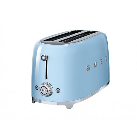 Smeg TSF02PBUS Tostador 4 Rebanadas Azul Pastel - Envío Gratuito