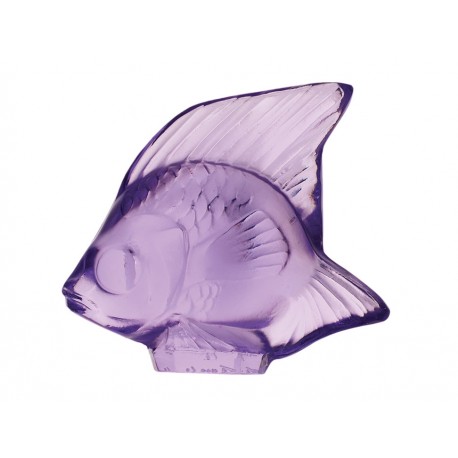 Lalique Escultura Pez Violeta Calro - Envío Gratuito